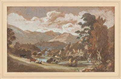Skelwith, Lake District, Cumbria (wc na papíře) od John Harden