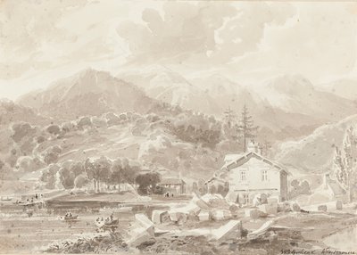 Waterhead, Lake Windermere (wc na papíře) od John Harden