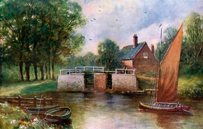 Coltishall Lock, Norfolk, 1924-1926 od John Harrap and Son