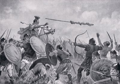 Bitva Římanů s Volsky od John Harris Valda
