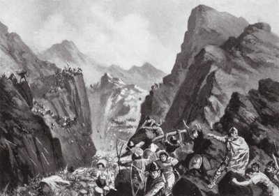 Zničení řecké armády, 811 (litografie) od John Harris Valda