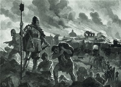 Ivan Černý zapálil Zhabliaka, 1484 od John Harris Valda