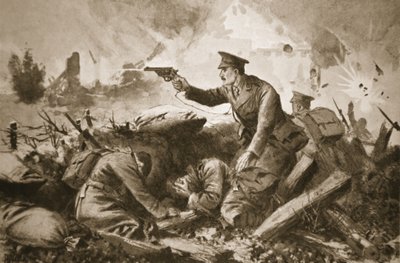 Poručík Neame zadržuje nepřítele a zachraňuje raněné od John Harris Valda