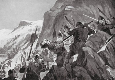 Bitva u Morgartenu od John Harris Valda
