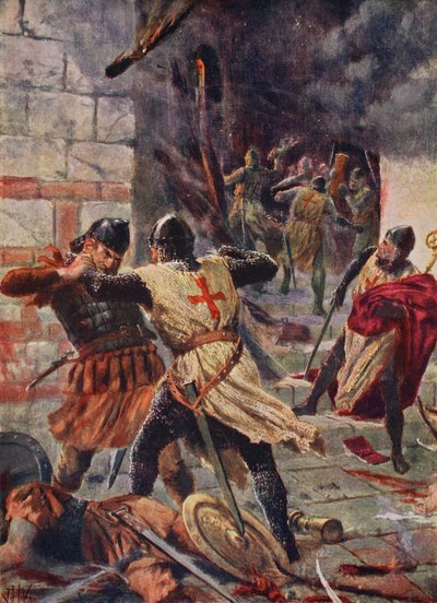 Dobytí Konstantinopole křižáky od John Harris Valda