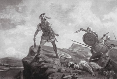 Filomelova smrt (litografie) od John Harris Valda