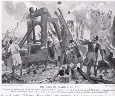 Obléhání Aquileie 238 n. l od John Harris Valda