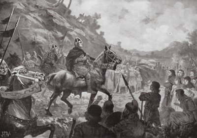 Pochod Viléma Dobyvatele do Walesu od John Harris Valda