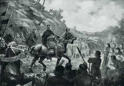 William the Conquerors pochod do Walesu od John Harris Valda