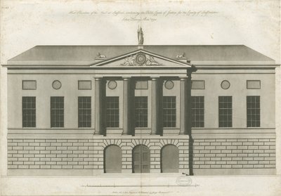 Stafford - Shire Hall: rytina akvatinty od John Harvey