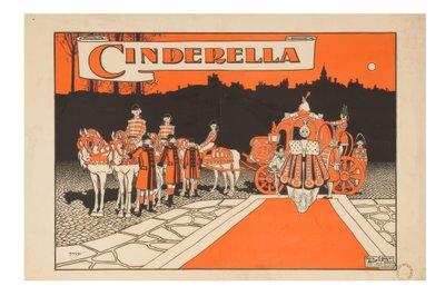 "Popelka" / J. Hassall / Plakat, 1897-98 od John Hassall