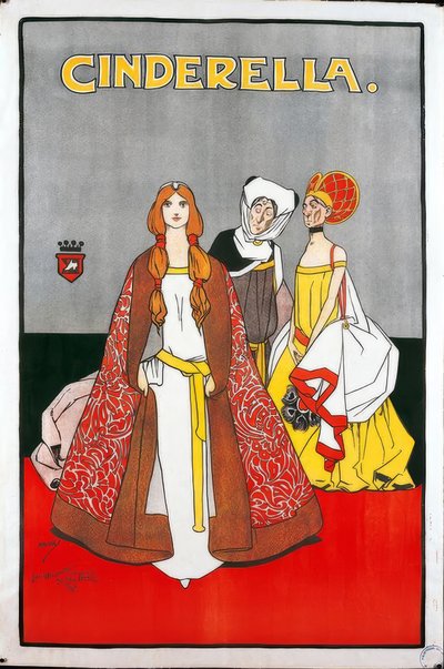 "Popelka" / J. Hassall / Plakát, 1900 od John Hassall