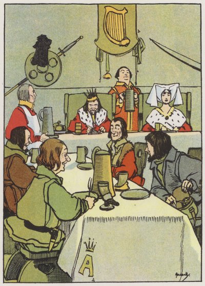 Dokončení královského pudinku (barva litho) od John Hassall