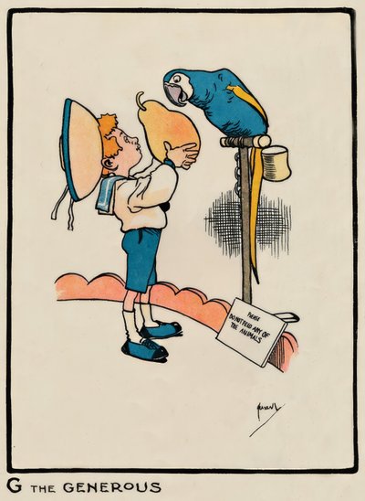G the Generous / J. Hassall / Zeichnung, 1903 od John Hassall