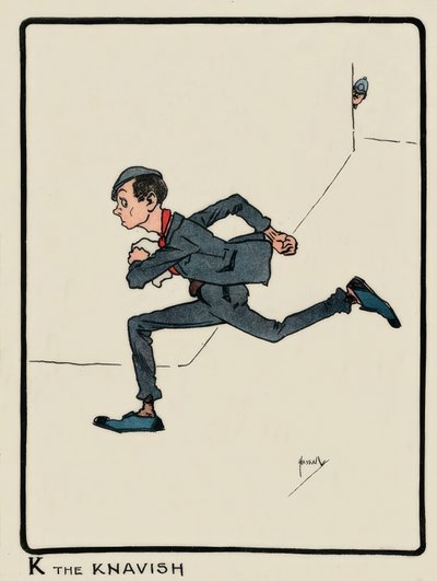 K the Knavish / J. Hassall / kresba, 1903 od John Hassall