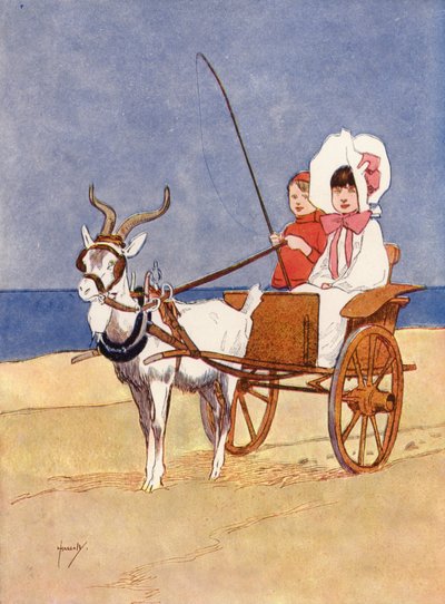 "Strýček Reggie pro nás najal kozí lehátko" (barva litho) od John Hassall