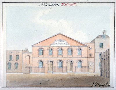 Beresford Chapel, Beresford Street, Southwark, Londýn, 1824 od John Hassell