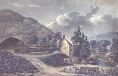 Coal Works - pohled poblíž Neath v Glamorganshire, Jižní Wales od John Hassell