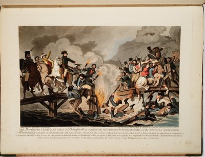 Francouzská armáda překračující Berezinu v listopadu 1812, 1813 od John Hassell