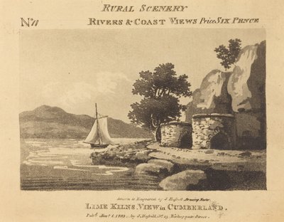 Vápenkové pece, pohled v Cumberlandu od John Hassell