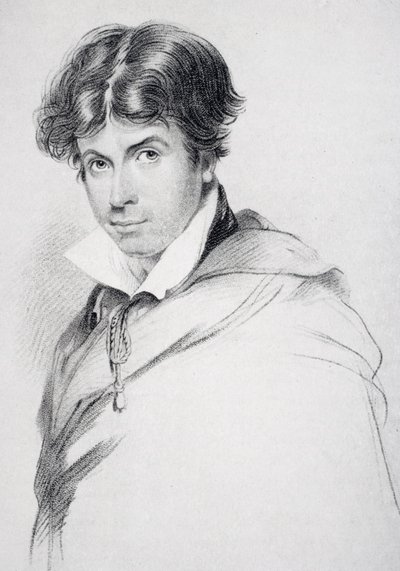 James Henry Leigh Hunt (1784-1859) ve věku 44 let, vyryl Henri Meyer (1844-99) z „The Life of Charles Lamb, Volume I“ od E. V. Lucase, vydáno 1905 od John Hayter