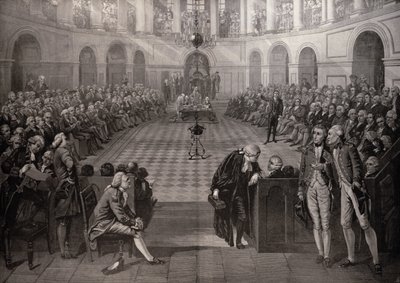 Irská sněmovna, AD 1790, College Green, Dublin, z "The Illustrated London News", 4. října 1886 od John Hayter