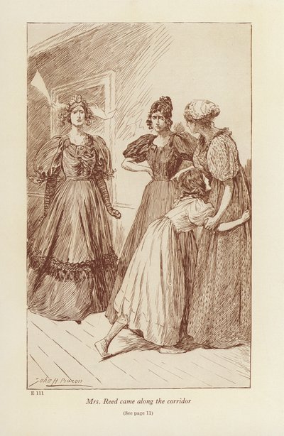 Ilustrace k Jane Eyrové od Charlotte Bronteové (litografie) od John Henry Frederick (after) Bacon