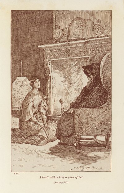 Ilustrace k Jane Eyrové od Charlotte Bronteové (litografie) od John Henry Frederick (after) Bacon
