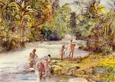 White River, Jamajka (barva litho) od John Henry Frederick (after) Bacon