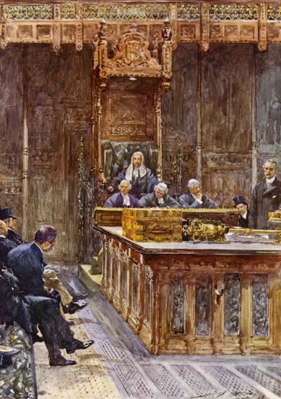 Předseda Poslanecké sněmovny (barevné lito) od John Henry Frederick (after) Bacon