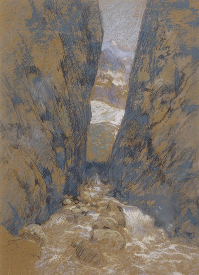Horská soutěska od John Henry Twachtman