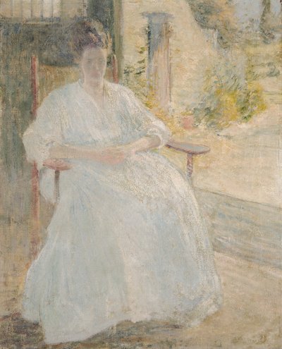 Postava ve slunečním světle (Umělcova žena) od John Henry Twachtman