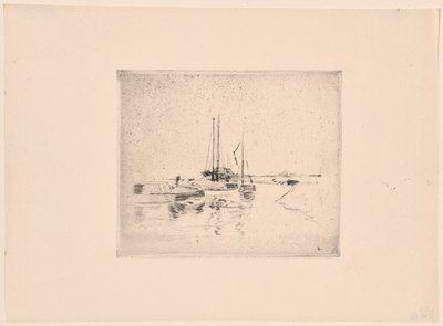 Čtyři lodě od John Henry Twachtman