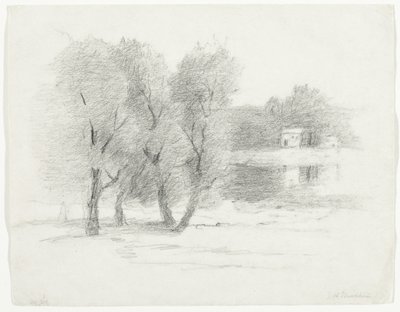 Krajina, konec 19.-začátek 20. století od John Henry Twachtman