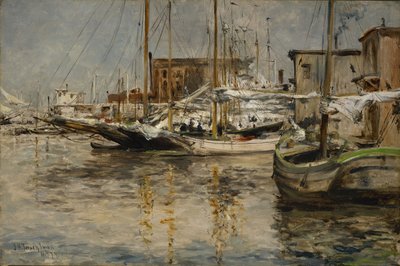 Ústřicové lodě, North River od John Henry Twachtman