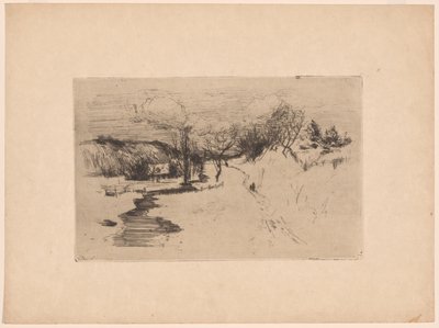 Sněhová krajina od John Henry Twachtman