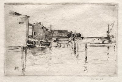 The Dock, Bridgeport, Connecticut od John Henry Twachtman