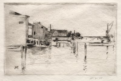 The Dock, Bridgeport, Connecticut. od John Henry Twachtman