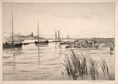 Holandská hráz. od John Henry Twachtman