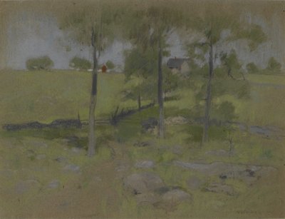 Tři stromy, kolem 1888-95 od John Henry Twachtman