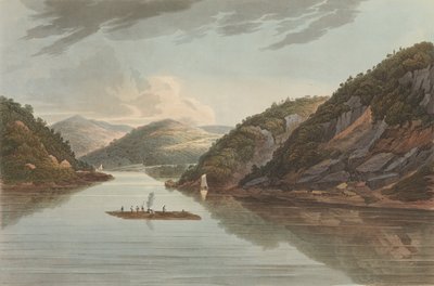 View Near Fort Montgomery No. 22 později změněno na No. 18 of The Hudson River Portfolio..., 1822. od John Hill
