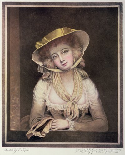 Portrét Sophie Westernové, vyrytý J.R. Smithem, 18 od John Hoppner