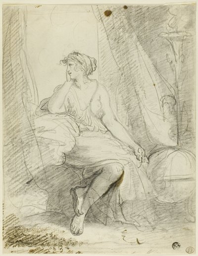 Sedící žena od John Hoppner