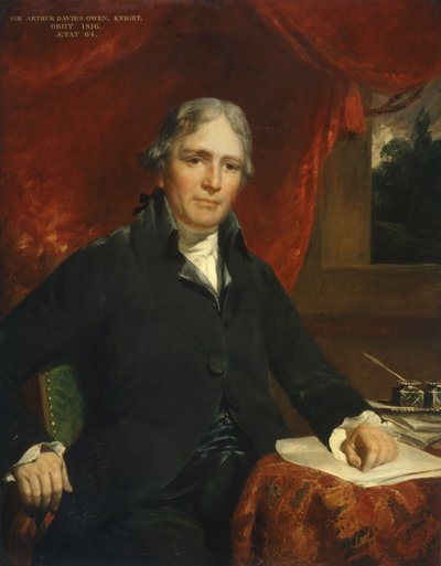 Sir Arthur Davies Owen, rytíř od John Hoppner