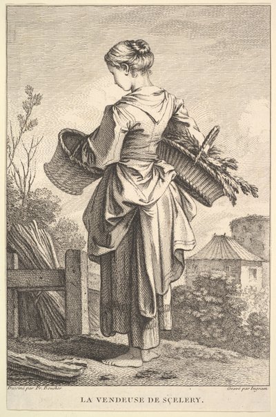Prodejce celeru, 1741-63. od John Ingram