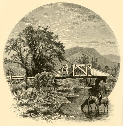 „Starý most, Blackberry River, poblíž Kanaánu“, 1874. od John J. Harley