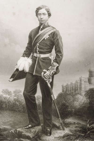 Albert Edward (1841-1910) ryl D.J. Libra z fotografie z 