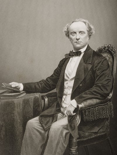 Charles John Kean (1811-68), vyryl D. J. Pound podle fotografie, z knihy "The Drawing-Room of Eminent Personages, Volume 2", vydané v Londýně roku 1860. od John Jabez Edwin Paisley Mayall