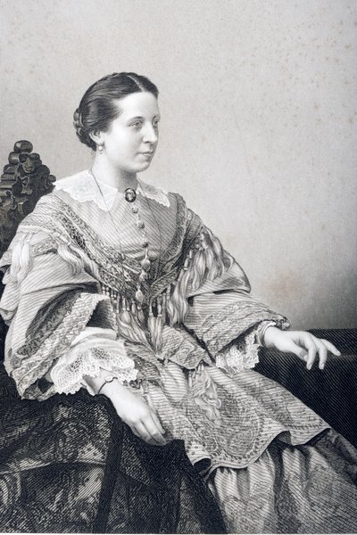 Clara Novello (1818-1908) vyryla D.J. Libra z fotografie z 