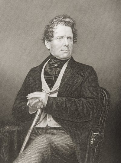 Fox Maule Ramsay (1801-74) 11. hrabě z Dalhousie a 2. lord Panmure, vyryl D.J. Libra z fotografie z The Drawing-Room of Eminent Personages, Volume 2, publikovaná v Londýně, 1860 (angl. od John Jabez Edwin Paisley Mayall